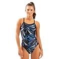 thumbnail image 1 of Dolfin XtraSleek Women's Supernova Green V-2 Back One Piece Swimsuit, 1 of 3