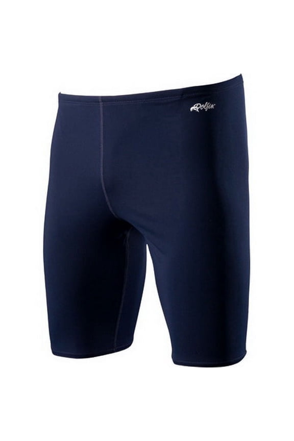 Youth Solid Jammer Swimsuit in Navy Size 20