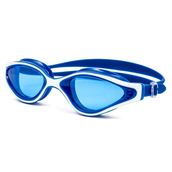 Dolfino Performa Swim Sport Goggle for Adults, Latex-Free, Blue, Ages 12+