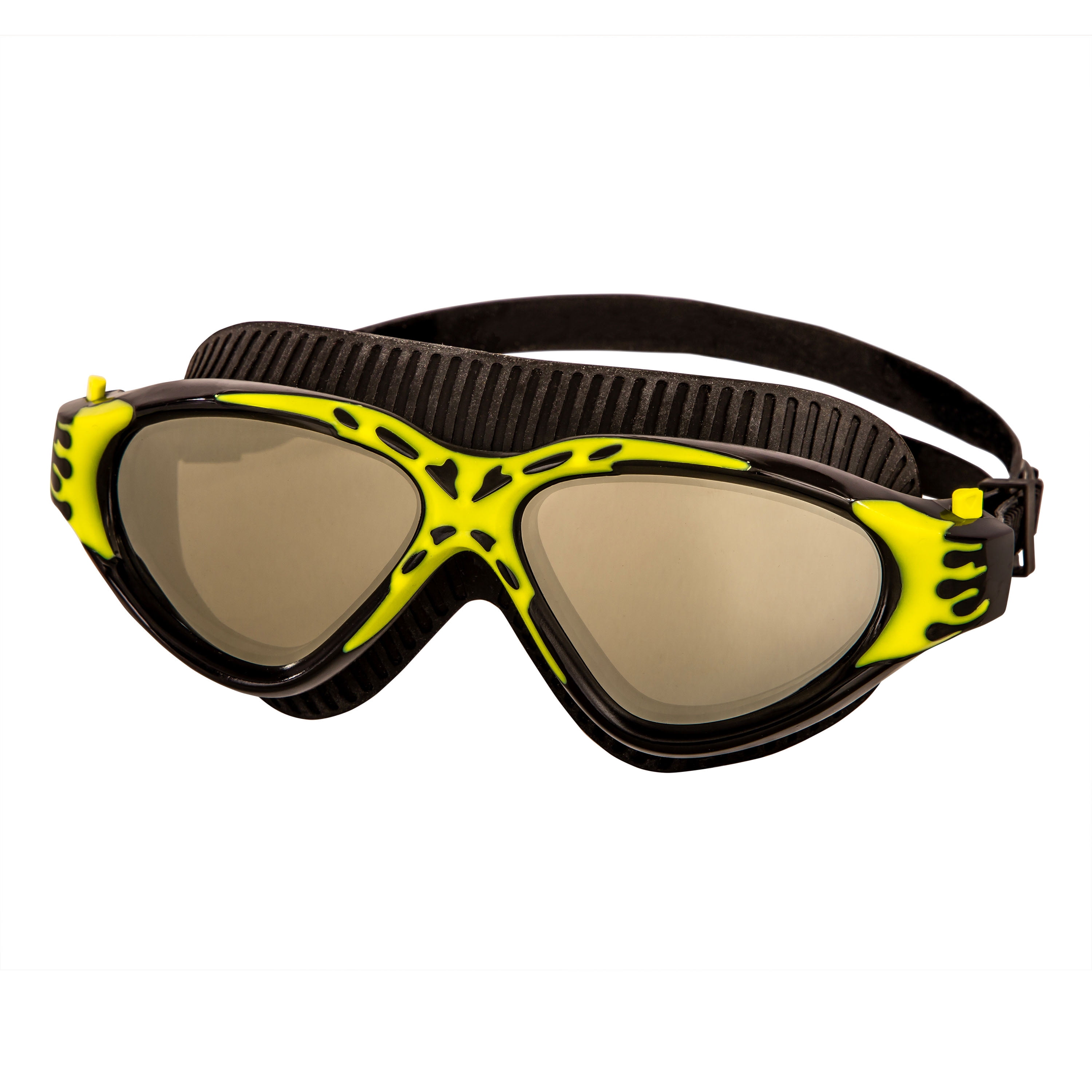 Aqua Dolfino Tidal Sport Wide Mirrored Silicone Swimming Spo