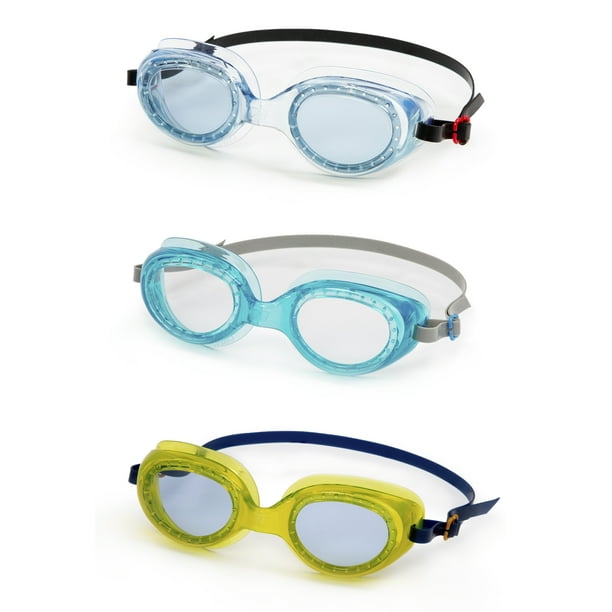 Swim goggles with uv protection top