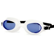 Dolfino Youth Wide View Tinted Swim Goggle for Children, Blue/White, Unisex
