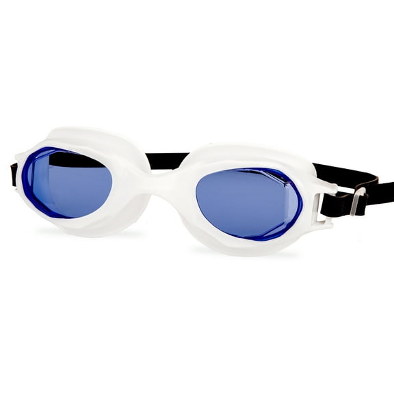 Dolfino Youth Wide View Tinted Swim Goggle for Children, Blue/White, Unisex