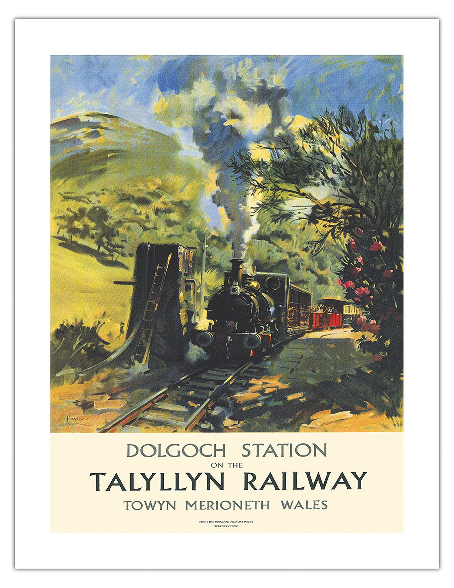 Dolgoch Station on the Talyllyn Railway Tywyn (Towyn) Wales Vintage