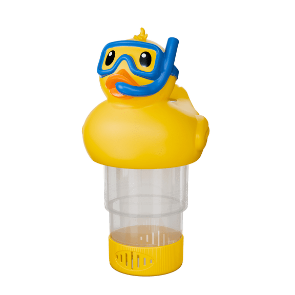 Doli Yearning Diving Duck Pool Chlorine Dispenser with Solar LED Night Light, 3-Inch