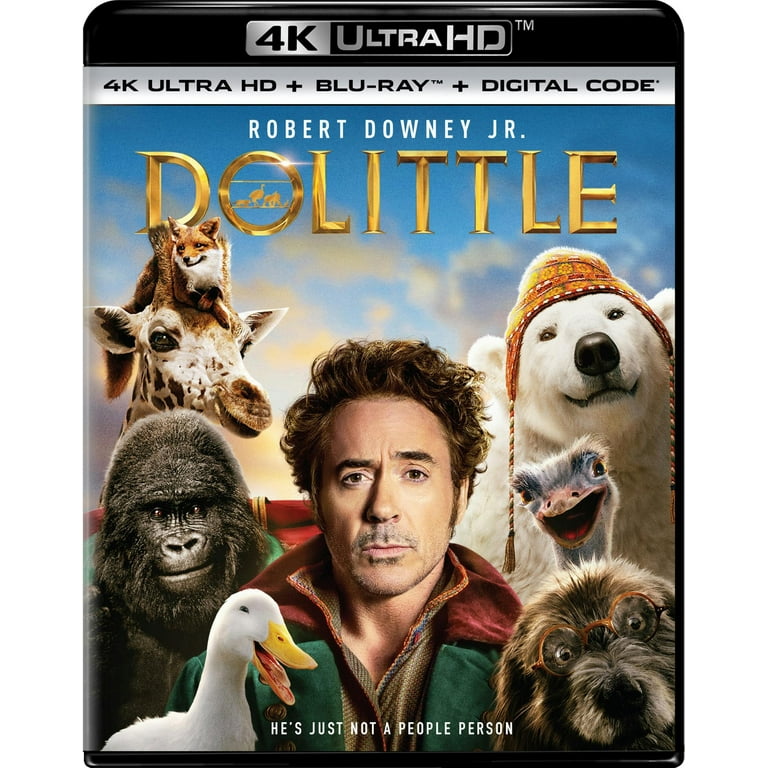 ドクター・ドリトル 4K Ultra HD+ブルーレイ[4K ULTRA HD + Blu-ray] Dolittle (4K Ultra HD + Blu-ray) [UHD] - Walmart.com