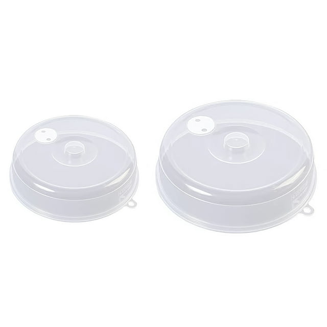 Dolked BPAFree Plastic Microwave Cover Set, 2PCS Reusable Food Splash