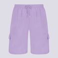 thumbnail image 1 of Dolkfu Cargo Mens Big and Tall Shorts Work Drawstring Shorts Running Drawstring Breathable 6 Inch Inseam Shorts Men L, 1 of 6