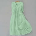 thumbnail image 1 of Dolkfu Collared Womens Fall&Winter Dresses Refreshing Short Sleeve Green Long Shirt Dress Regular Fashion Modern Solid Dresses Green,Xxl, 1 of 5