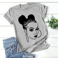 thumbnail image 1 of Dolkfu Gray Comfort Colors Tshirt Funny Short Sleeve Pull-on Crew Neck T-Shirts Pullover Casual Modern Polycotton Graphic Prints Tops Gray,L, 1 of 3