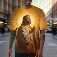 thumbnail image 1 of Dolkfu Easter Mens Shirts Casual Novelty Short Sleeve Graphic Tees Crew Neck Holiday Mens T Shirts L, 1 of 6