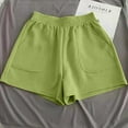 thumbnail image 1 of Dolkfu High Waist Women's Shorts Cotton Athletic Shorts Workout Yellow Running Women Shorts XL, 1 of 5