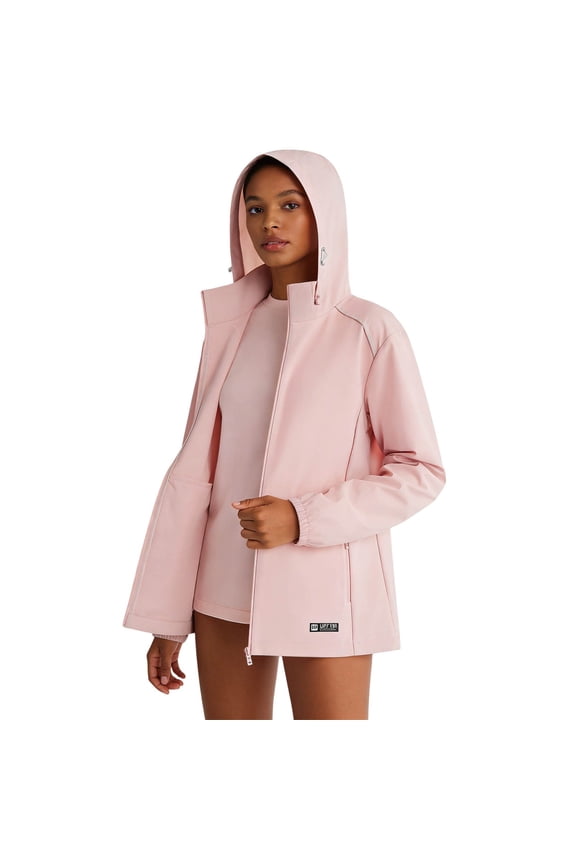 Long Sleeve Jackets for Women Full Zip Sunflower Print Pink Zip Mock Neck Performance Casual Modern Solid Jackets Pink,Xl