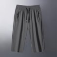 thumbnail image 1 of Dolkfu Men's Shorts Casual Drawstring Athletic Bermuda Shorts Elastic Waist Quick Dry 4 Inch Inseam Shorts Men L, 1 of 8