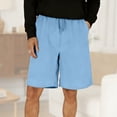 thumbnail image 1 of Dolkfu Men's and Big Men's Shorts Basketball Drawstring Bermuda Shorts Baggy Breathable Men's 5 Inch Inseam Shorts XL, 1 of 8