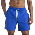 thumbnail image 1 of Dolkfu Mens Big and Tall Shorts Drawstring Athletic Basketball Shorts Active Gym Breathable Short Pants for Men 3X, 1 of 3