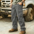 thumbnail image 1 of Dolkfu Mens Pants Drawstring Green Wide Leg Sweatpants Straight Leg Streetwear Parachute Pants Trousers for Men L, 1 of 3