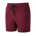thumbnail image 1 of Dolkfu Mens Shorts Drawstring Athletic Basketball Shorts Elastic Waist Zipper Pocket Gym Mens 5 Inch Inseam Shorts XL, 1 of 7