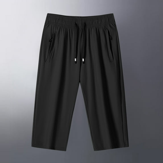 Dolkfu Mens Shorts Drawstring Athletic Bermuda Shorts Elastic Waist Quick Dry Short Pants for Men 4X