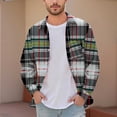 thumbnail image 1 of Dolkfu Mens Work Shirts Plaid Button up Shirts Twill Long Sleeve Classic Fit Gingham Shirts Big and Tall Shirts L, 1 of 5