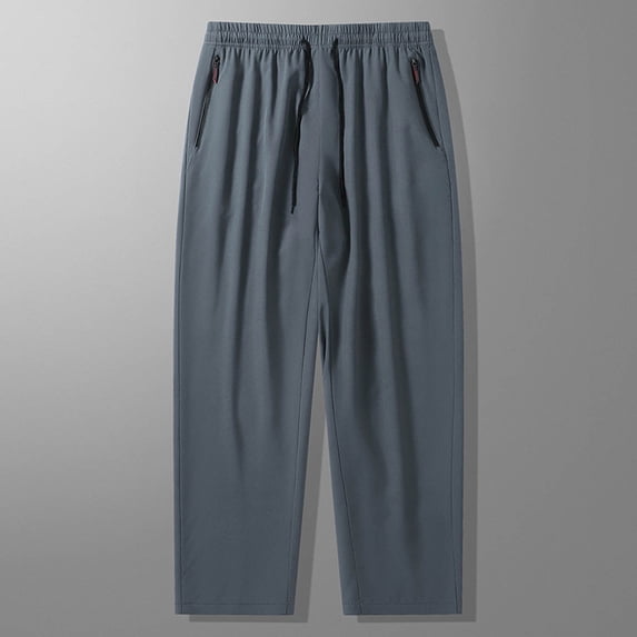 Dolkfu Pants Men's Gym Athletic Sweatpants Drawstring Running Quick Dry Mens Trousers XL