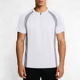 thumbnail image 1 of Dolkfu Shirts Mens Color Block Athletic T Shirt Workout Raglan Sleeve Men Crew Neck Pullover Tees S, 1 of 8