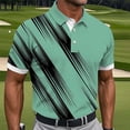 thumbnail image 1 of Dolkfu Short Sleeve Shirts&nbsp;for Men Button Collared Refreshing Green Tops Patchwork Modern Minimalist Polos Green,Xxxl, 1 of 5