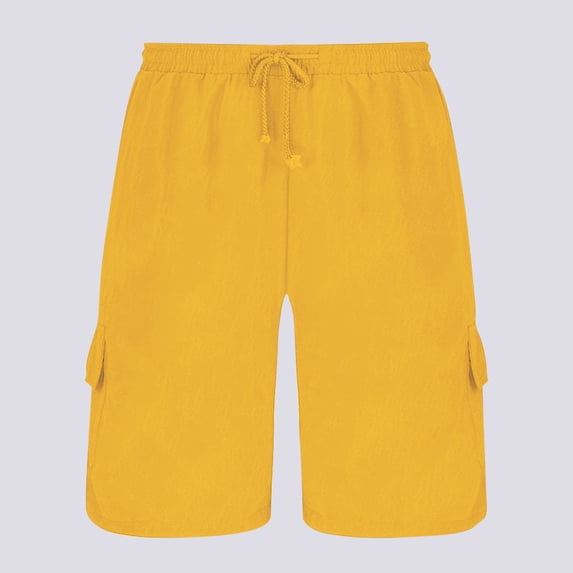 Dolkfu Shorts for Men Cargo Drawstring Work Shorts Drawstring Breathable Running 5 Inch Inseam Shorts Men XL