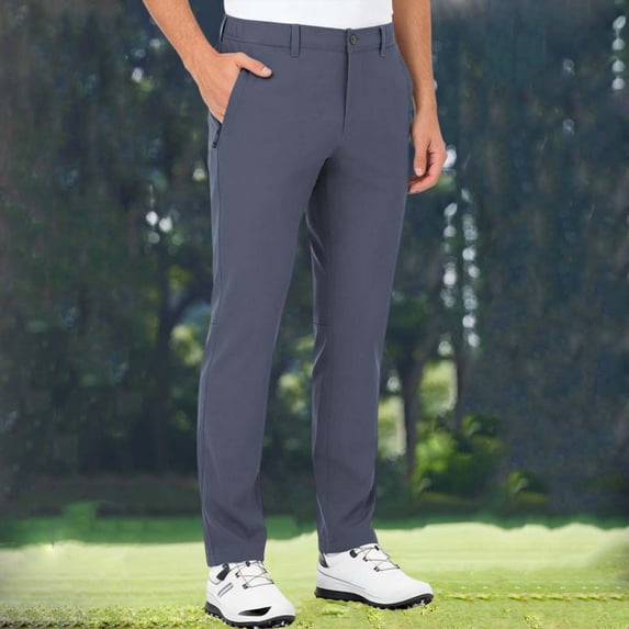 Dolkfu Slim Fit Men Pants Business Dress Pants Stretch Golf Mens Trousers 3X