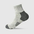 thumbnail image 1 of Dolkfu Socks Mens Gray Breathable Athletic Ankle Socks Men Wicking Running Quarter Socks, 1 of 2