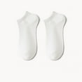 thumbnail image 1 of Dolkfu Socks for Men Low-Cut White Thin Ankle Socks 5 Pairs Wicking Athletic Socks Men, 1 of 3