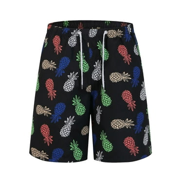 Dolkfu Summer Mens Shorts Drawstring Board Graphic Soft Quick Dry Straight Leg Beach Shorts Men Lightweight Shorts,L