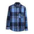 thumbnail image 1 of Dolkfu Tee Shirts Mens Long Sleeve Cotton Button Up Outerwear Flannel Plaid Shirt 2025 Mens Tops 3XL, 1 of 8