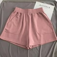 thumbnail image 1 of Dolkfu Women Shorts Cotton High Waist Athletic Shorts Workout Pink Running Women Shorts XL, 1 of 5