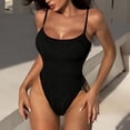 thumbnail image 1 of Dolkfu Womens Swim Suits 2026 Sequin Tummy Control Onepiece Swimsuits Cheeky String Ribbed Beach Wear for Women 2026 L, 1 of 8