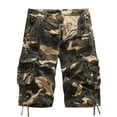 thumbnail image 1 of Dolkfu Zipper Men's and Big Men's Shorts Workwear Camouflage Loose Fit Straight Leg Cargo Shorts Men Fashion Shorts,30, 1 of 5