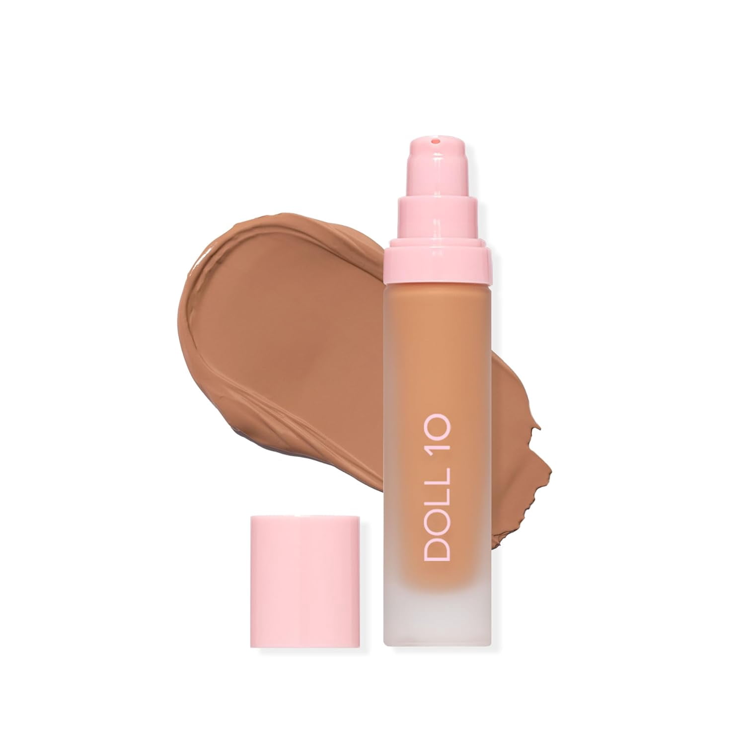 Doll 10 T.C.E. Super Coverage Serum Foundation Tan Deep | Hydrating Full Coverage Makeup with Peptides