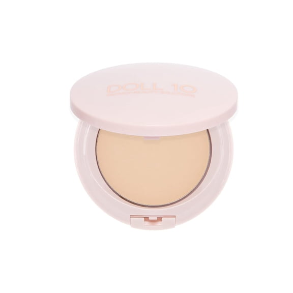 Doll 10 T.C.E. Super Coverage Serum Powder Foundation Light | Lightweight, Buildable, Hydrating, Anti-Aging Full Coverage