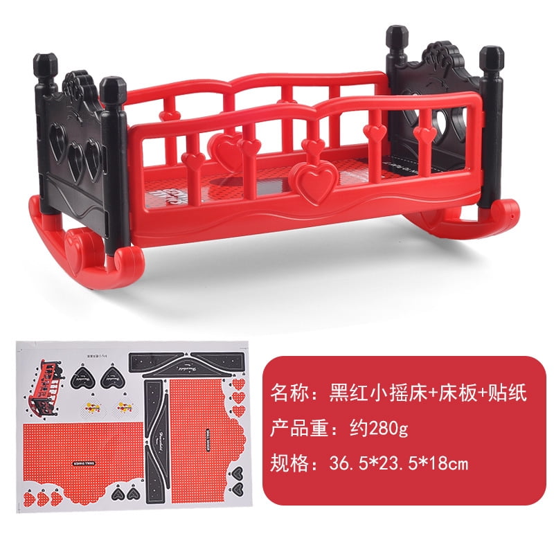 Doll Bed Doll Bed Baby Doll Crib Doll Furniture Kids Playing House Toy ...