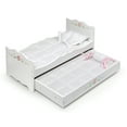 thumbnail image 1 of Doll Bed with Trundle and Bedding - White Rose, 1 of 9