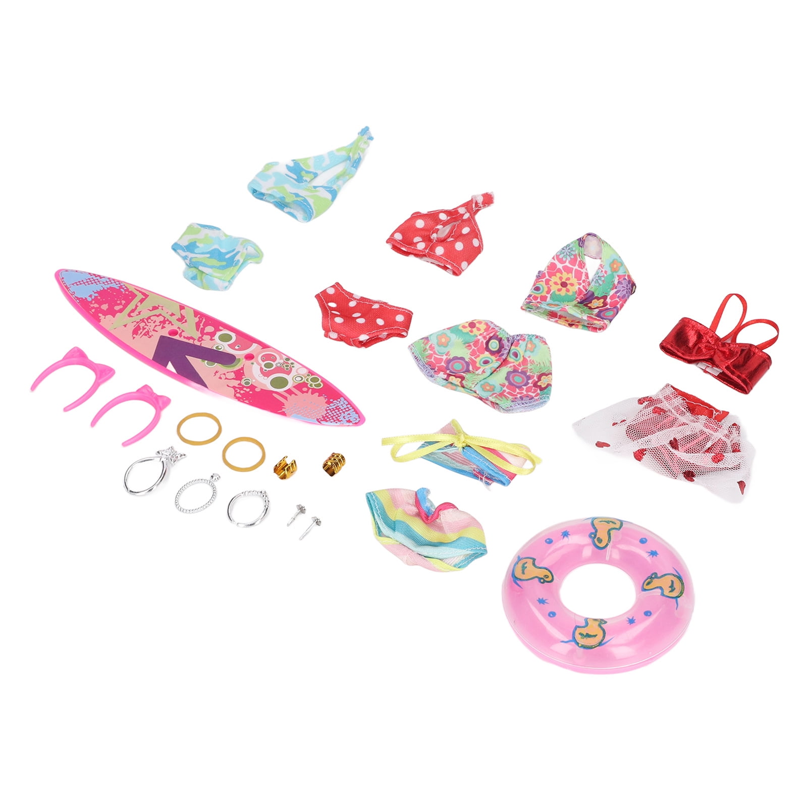 Doll Bikini Set, Doll Swimwear Kit Tiny 112 Scale Accessorie Surf