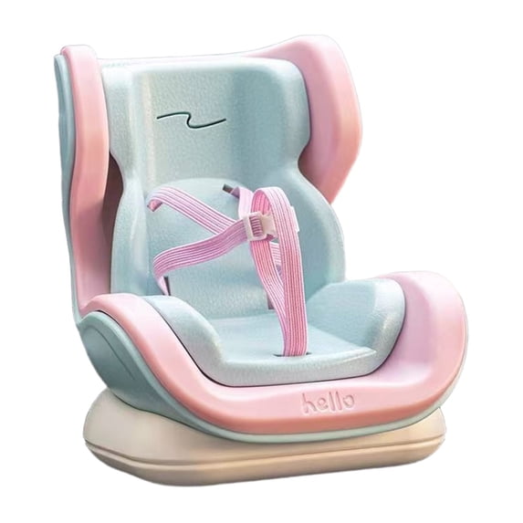 Doll Car Seat Compatible With 17cm Dolls, Clip On And Desktop Display Stand, Cute Car Ornament For Doll Fans And Collectors, Functional Display