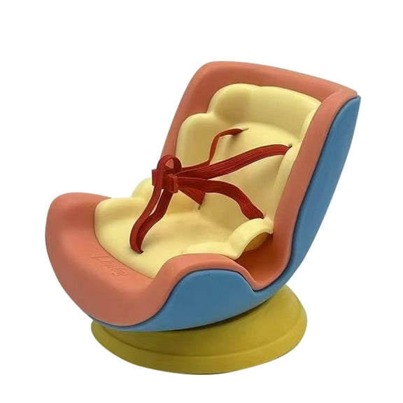 Doll Car Seat Protector Companion with Air Conditioning Cute Pet Pendant ABS Material Travel Artifact Display Holder