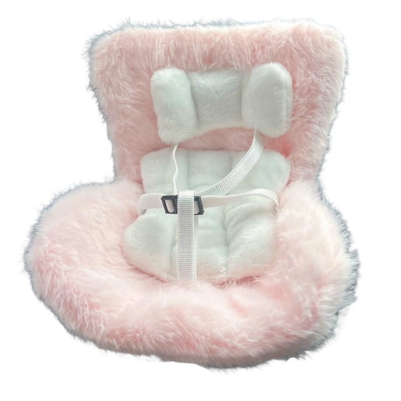 Doll Car Seat for 15-17cm Dolls, Cute Vent Clip Car Ornament & Desktop Stand for Blind Box Figures, Functional Car Accessory for Collectors
