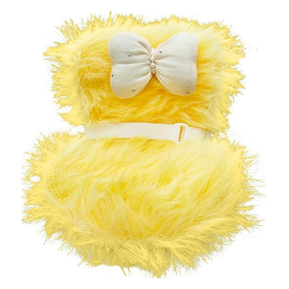 Doll Car Seat for Dolls with Soft Furry Cushion, Air Vent Clip and Desktop Stand, Cute and Functional Car Ornament for Doll Fans and Doll Collectors