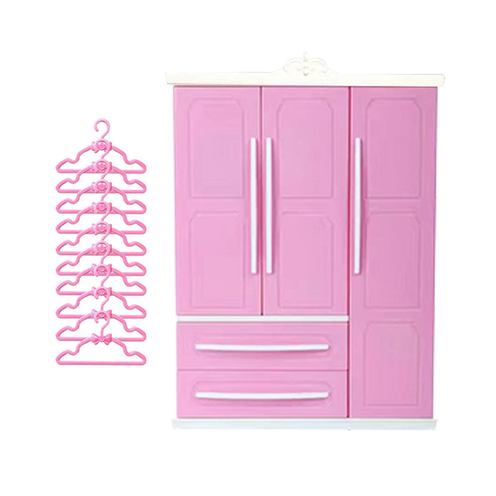 Doll Closet Decorations Ornament Doll Armoire for Doll Clothes
