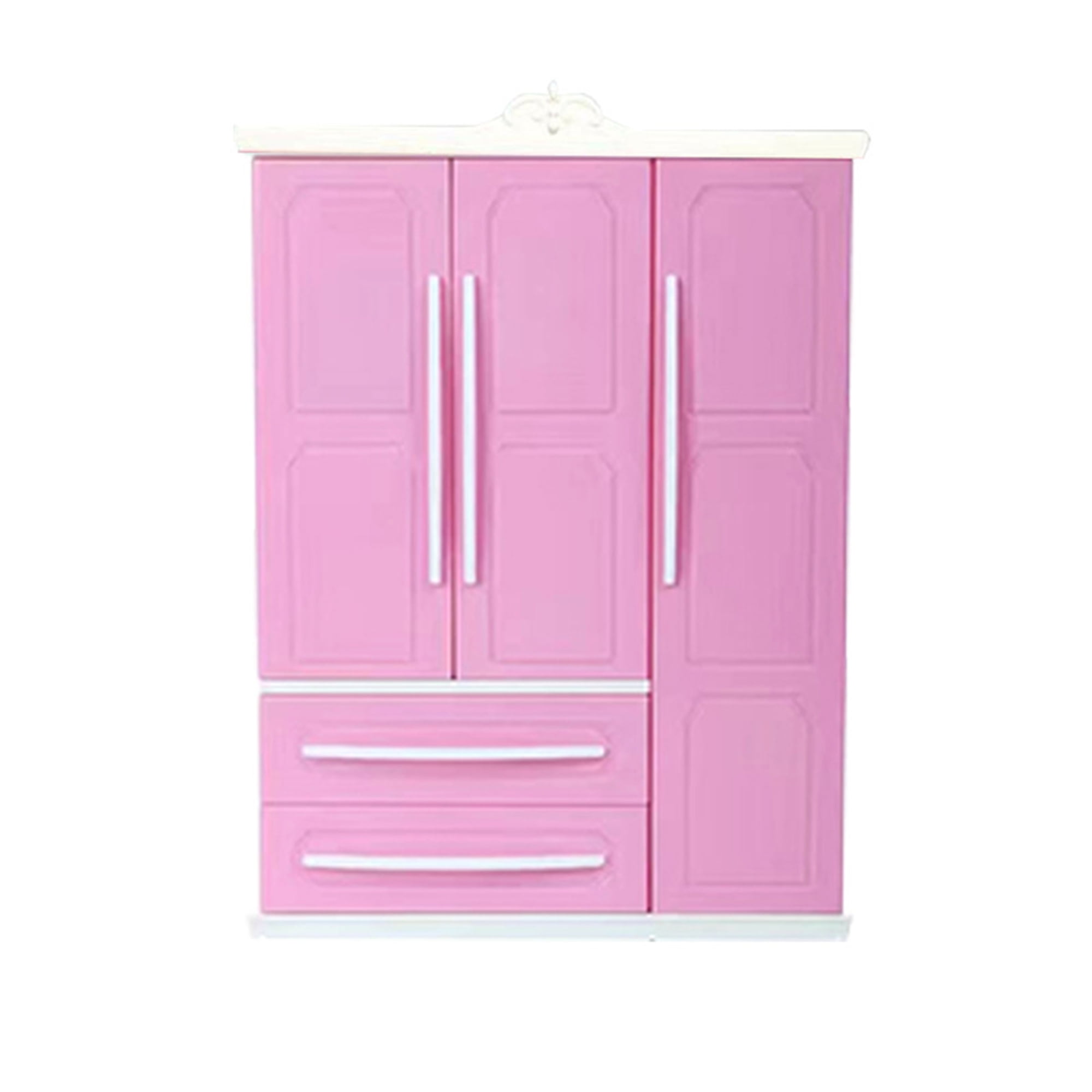Doll Closet Wardrobe with Multiple Compartments Toys Wardrobe - Walmart.com