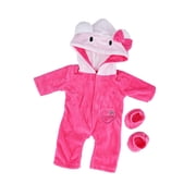 Doll Clothes, 18 Inch Doll Outfits, Casual Wear Doll Clothes Set for 17-19 Inch Dolls, Realistic Bodysuit with Shoes, 100% Safe Fabric, Washable and Stylish Decorative Clothing