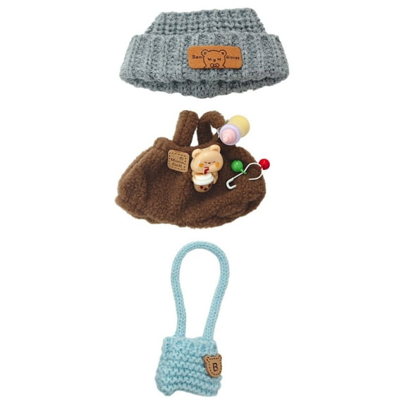 Doll Clothes & Accessories Set - Outfits for 11-inch Dolls,Includes Camera,Backpack & Bottle Pendant,Perfect Dress-Up Accessories,Doll Fashion Set ,Dress-Up Kit,Doll Clothing Collection(D)