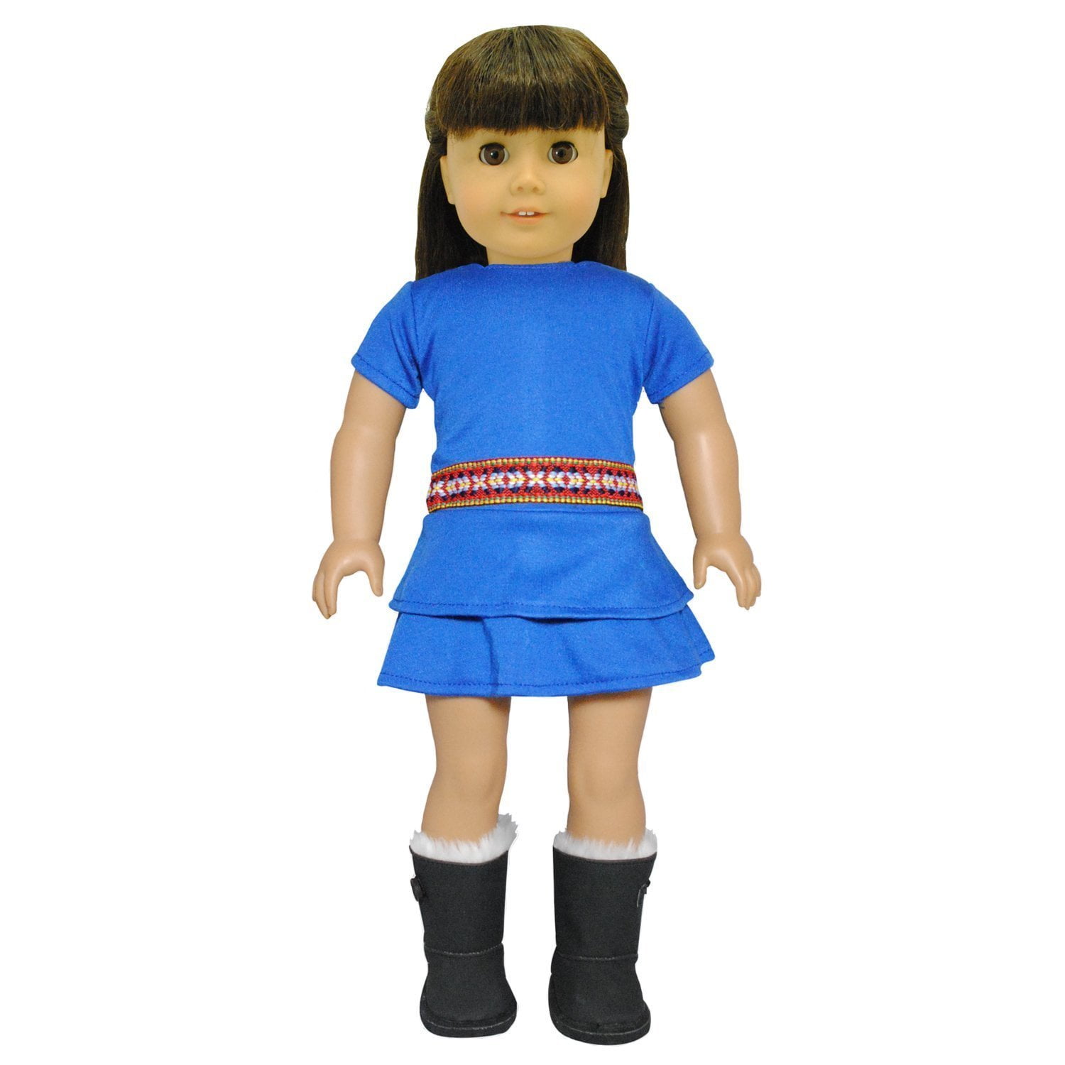 Blue Dress for 18inch Dolls, Fits American Girl and My Life Dolls by